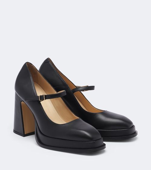 Casilda leather platform Mary Jane pumps