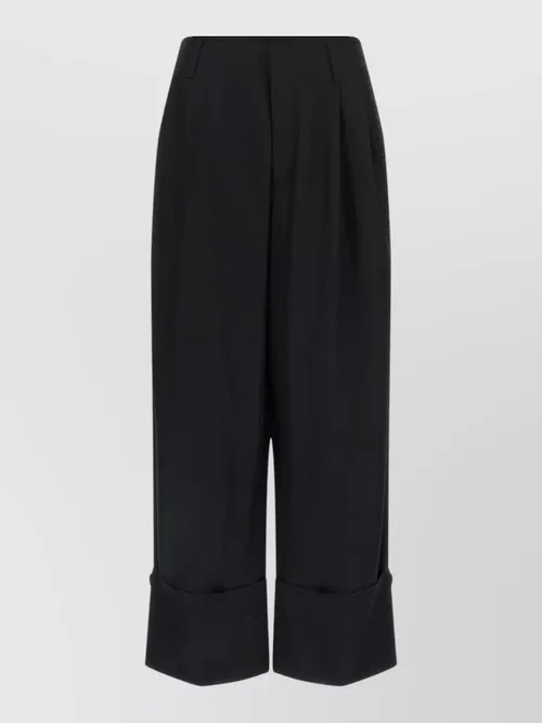 Darkpark - diana trousers pleated front cuffed he