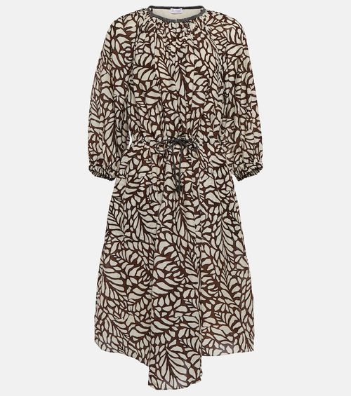 Cotton-blend minidress