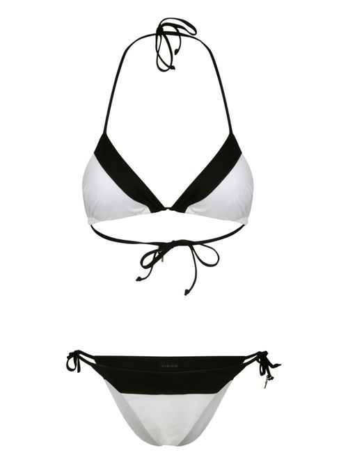 Two-tone bikini - White