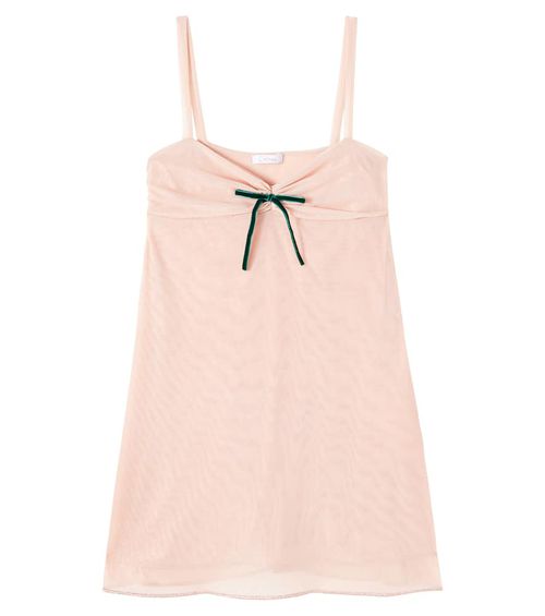 Oséree Kids Bow-detail tulle slip dress