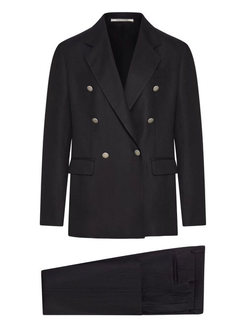 Tagliatore linen suit - Black