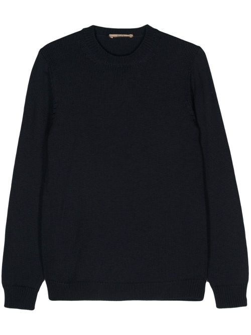 Long-sleeve merino jumper - Blue