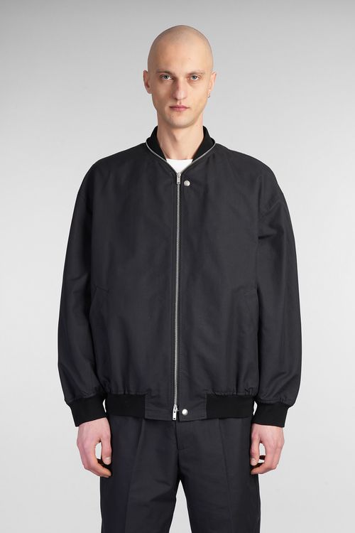 Blouson 11 Bomber In Black Cotton