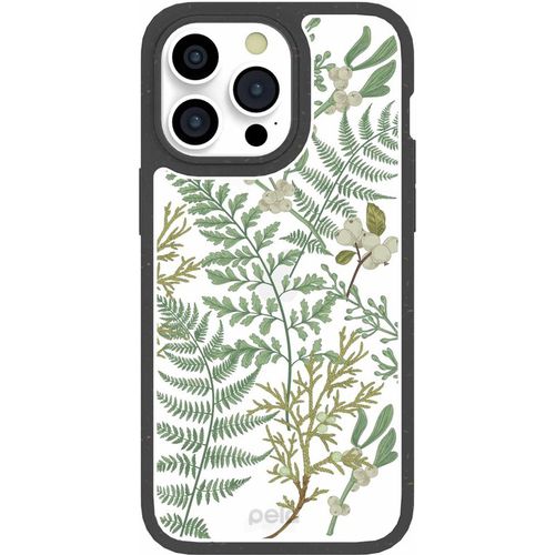 Clear Herbarium iPhone 15 Pro Max Case With Black Ridge