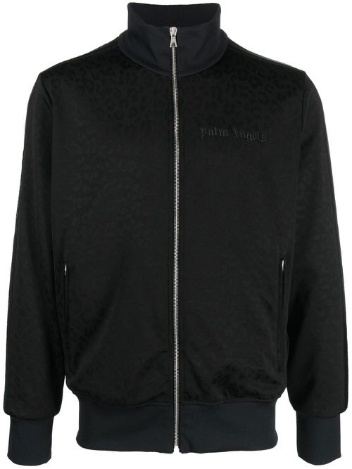 Logo-print track jacket - Black