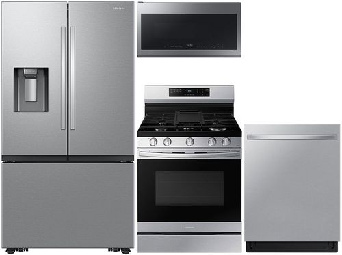 Stainless French Door Refrigerator & Gas Range Package