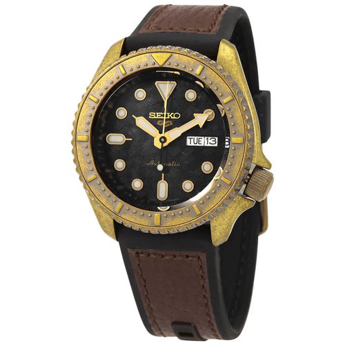 5 Sports Automatic Black Dial Mens Watch SRPE80K1