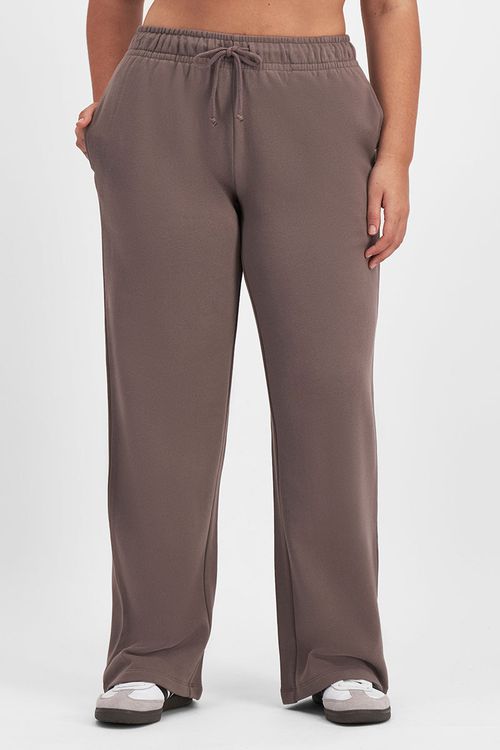 Sweats Cotton Straight Leg Trackie in Smokey Mauve