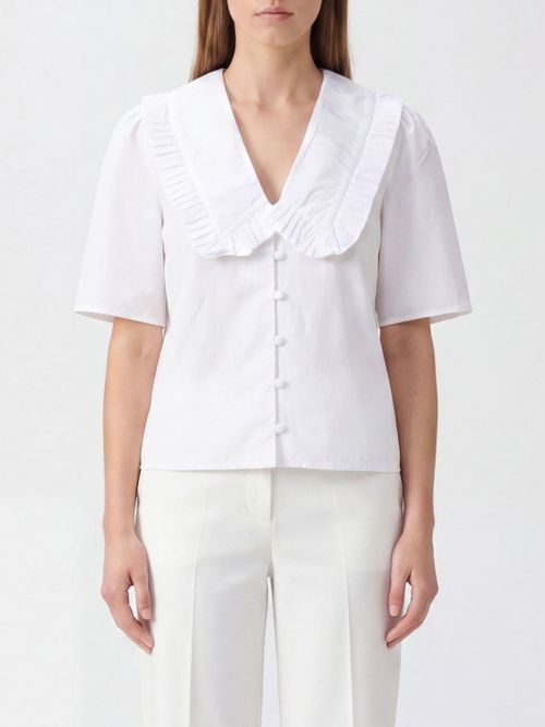 E. L.V. DENIM Shirt Woman color White
