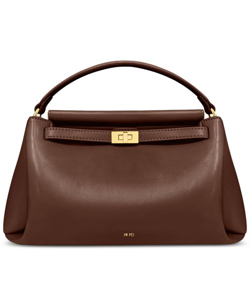 Carmen Top Handle Mini Satchel Handbag - Reddish Brown