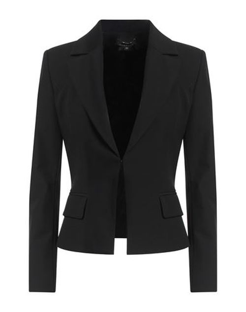 Woman Blazer Black Size 2 Nylon, Elastane