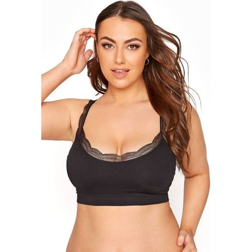 Yours Women's Seamless Bralette in Black