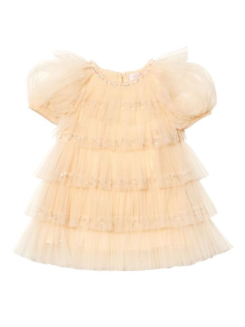 Tiered tulle dress - Neutrals