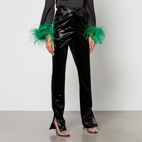 De La Vali Faux Patent-Leather Trousers - UK 14