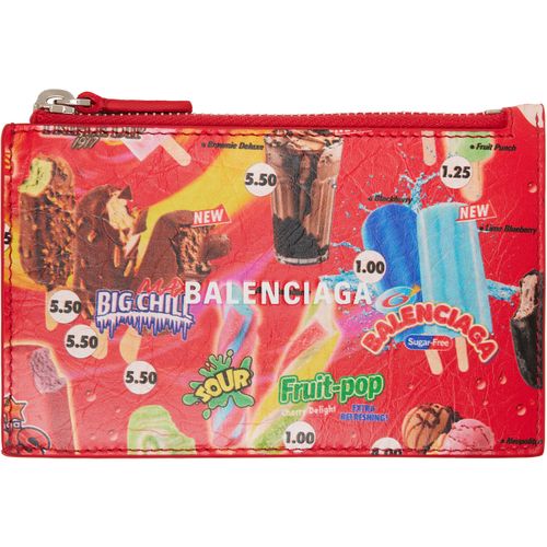 Red Cash Long Coin Card Holder