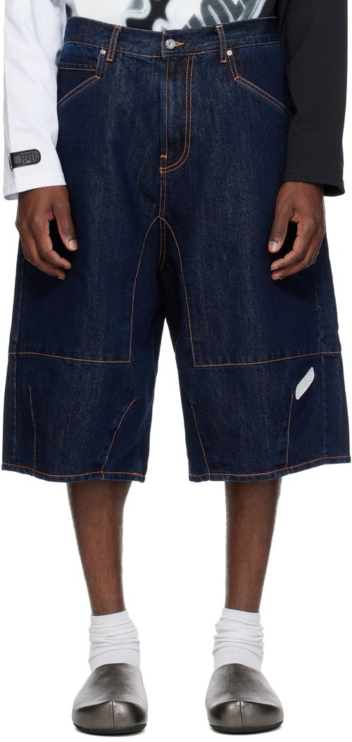 Blue Positano Denim Shorts