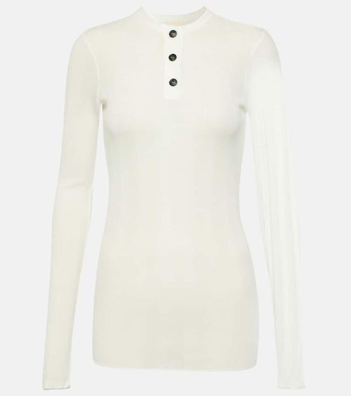 Byron cotton-blend jersey top