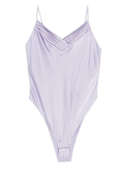 Silk satin bodysuit