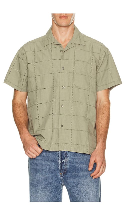Obey Angelo Woven Shirt in Green. L. Also in M, S, XL/1X