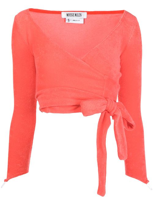 Dramady tie-fastened top - Pink