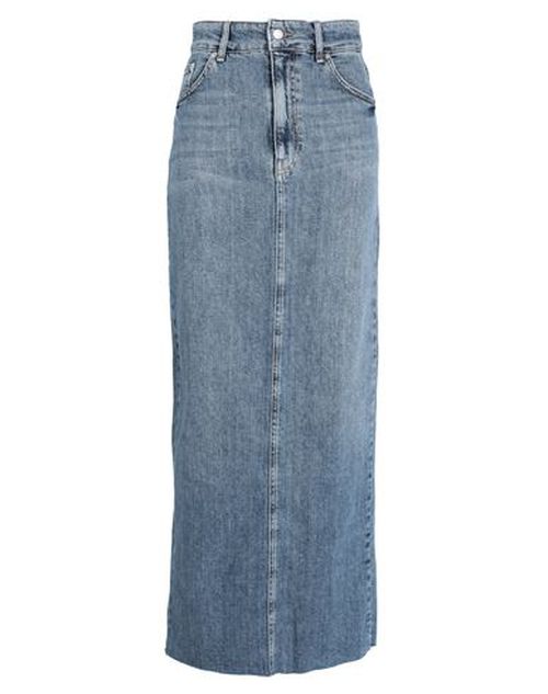 Topshop Woman Denim skirt Blue Size 2 Cotton, Elastomultiester