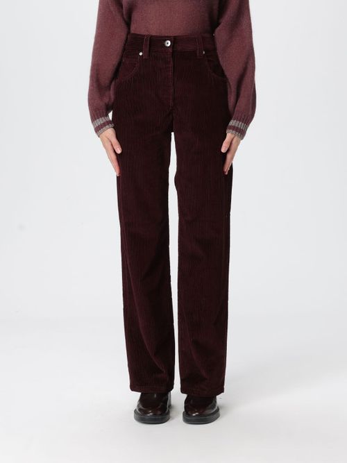 Pants Woman color Wine