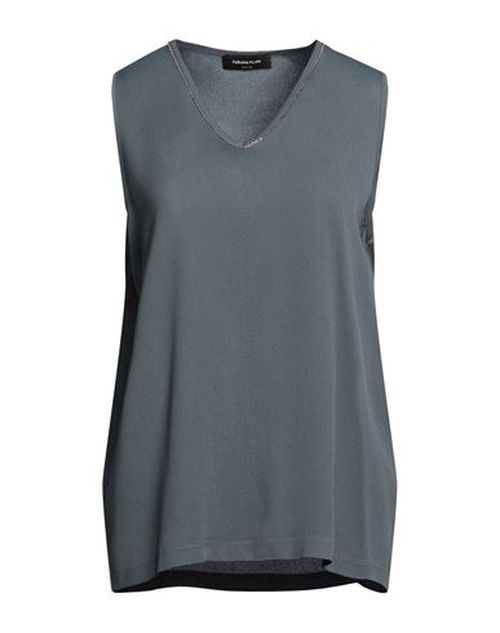 Woman Top Charcoal Size 8 Viscose, Elastane, Brass