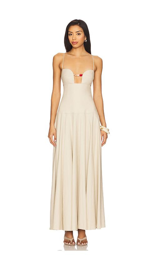 Lovers and Friends Jolene Maxi Dress in Neutral.  XS. Also in