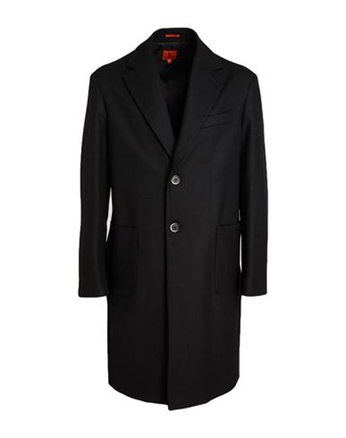 Man Coat Black Size 36 Wool, Polyamide