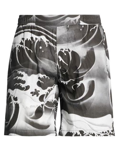 Man Shorts & Bermuda Shorts Charcoal Size 34 Cotton