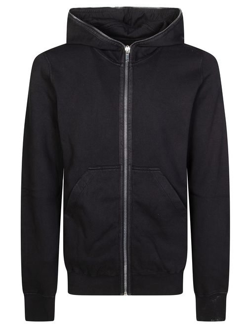 Rick Owens Drkshdw - hooded cotton jersey hip length jacket