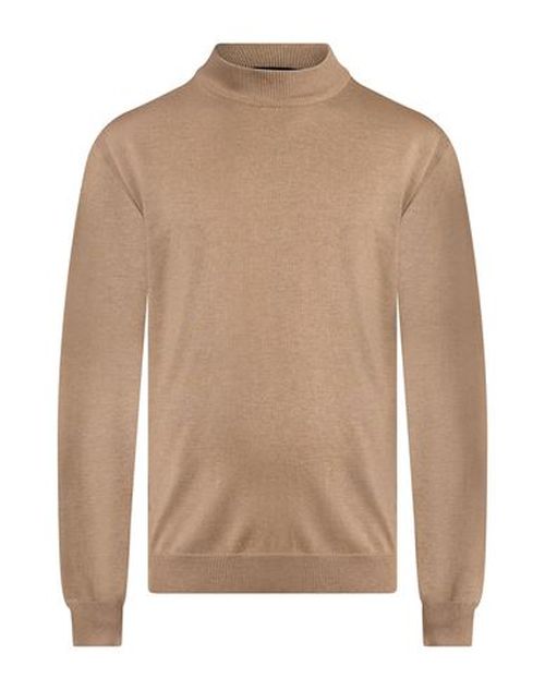 Man Turtleneck Camel Size XXL Viscose, Nylon