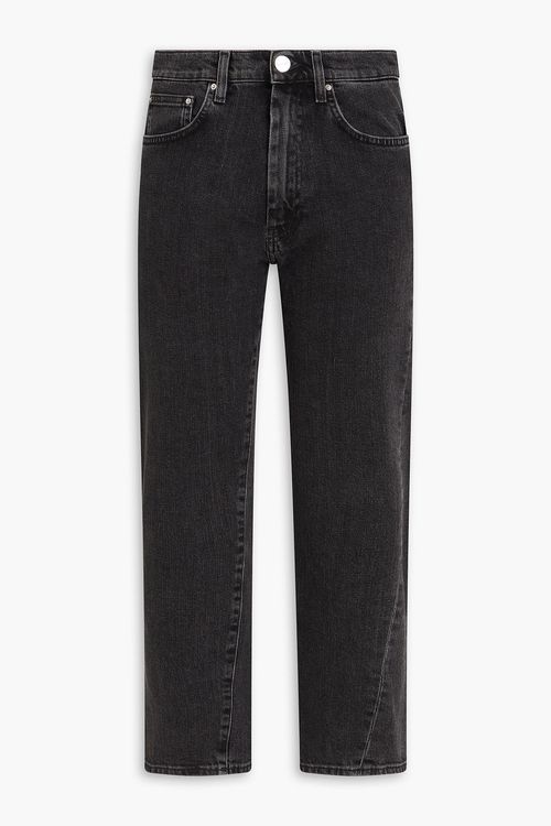 High-rise straight-leg jeans - Black - 27W/ 30L