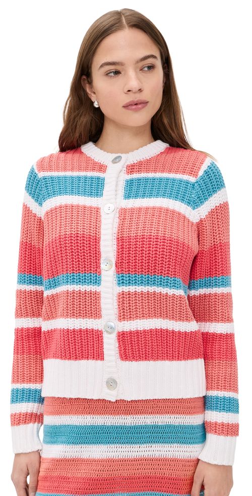 Camden Cardigan Cabana Stripe Knit