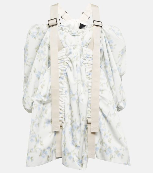 Puff-sleeve minidress