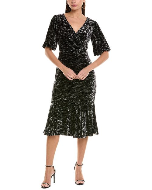 knee length dresses for ladies Bec + Bridge Colette Midi Wrap Dress – Restitched main image 1