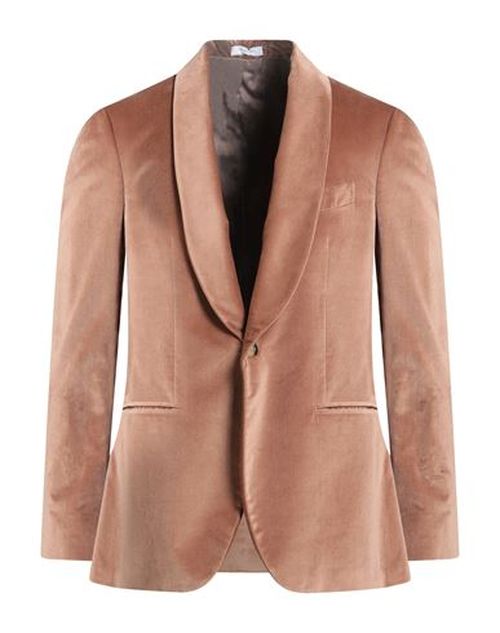 Man Blazer Camel Size 38 Cotton