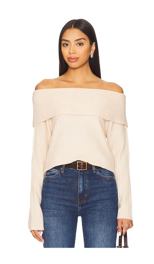 HEARTLOOM Kendra Sweater in Ecru. XL also in L, M