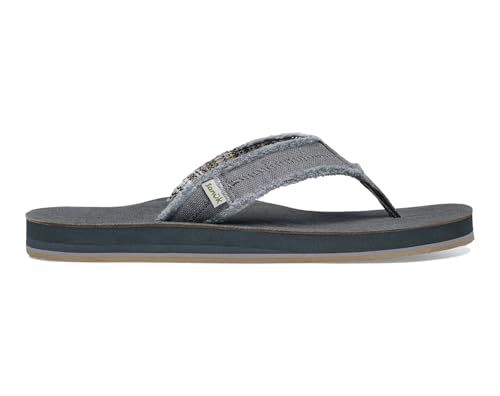 Sanuk Mens Fraid Not Soft Top | Flip Flops for Men | Mens Sandals | Beach Sandals | Supportive & Lightweight | Comfort Footbed