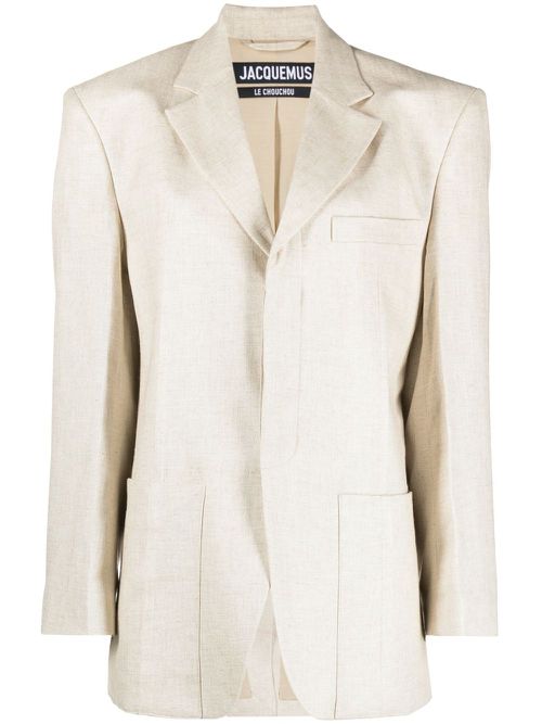 Single breasted blazer - Neutrals