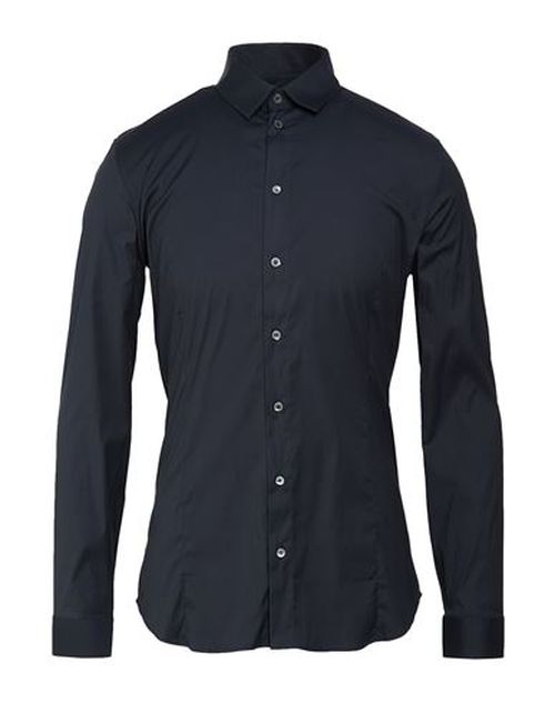 Man Shirt Charcoal Size 38 Cotton, Polyamide, Elastane