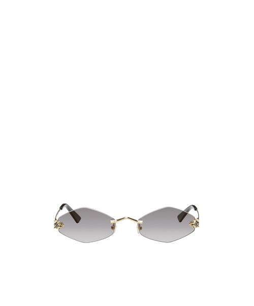 Gold 'Panthère de Cartier' Sunglasses