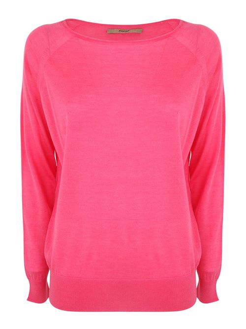 Wide neckline pullover