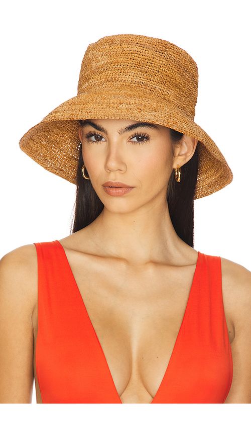 Casa Clara Sydney Bucket Hat in Tan. M/L. Also in