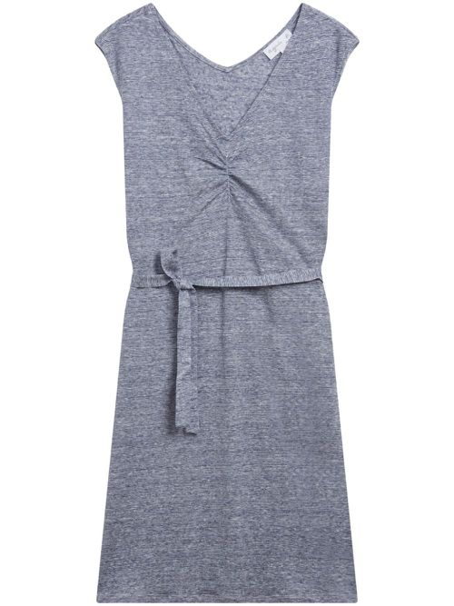 Carlo linen minidress - Blue