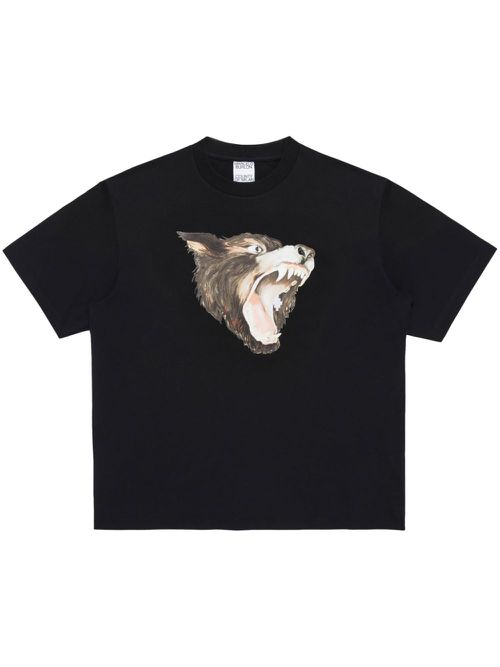 Wolf short-sleeve T-shirt - Black