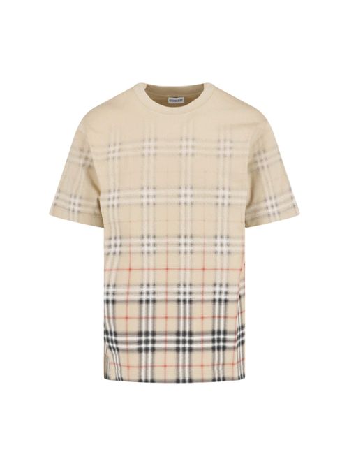 Lightweight Check Ribbed T-Shirt - Relaxed Fit