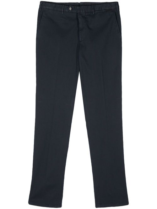 Honeycomb tapered cotton chinos - Blue