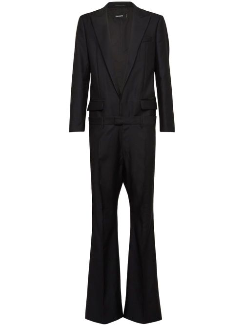 Peak-lapels jumpsuit - Black
